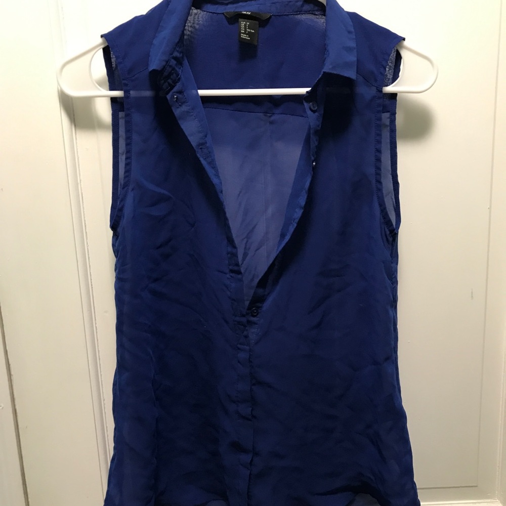 Sheer button down